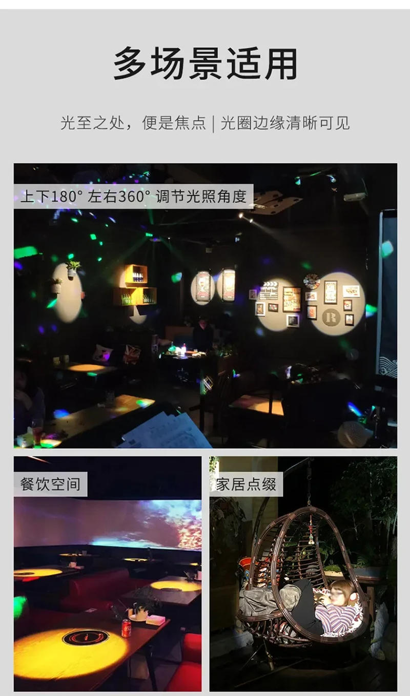 Description Picture 4 of item3/5/7/10/12/15/30W surface mounted ceiling spotlight led bar museum restaurant bar atmosphere light zoom shop aperture light Hot