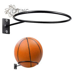 Multi-purpose Football Display Shelf Ball Holder Wall Mounted Basketball Storage Rack Living Room Decor