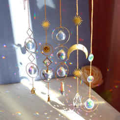 Crystal Windchimes Sun Catchers Diamond Hanging Rainbow Chaser Garden Window Wedding Curtain Chandelier Home Decor Wind Chime