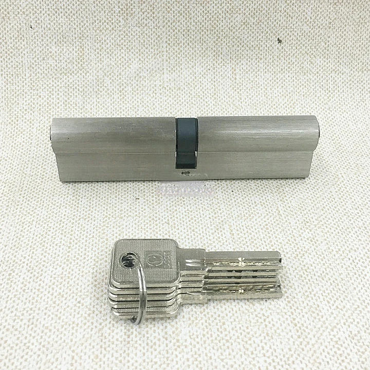 Description Picture 2 of itemDoor Cylinder 100cm Security Copper Door Lock Cylinder Interior Bedroom Living Lock Handle 5 pcs Brass Key Locking