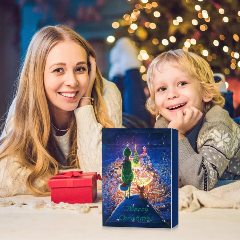 Description Picture 6 of itemChristmas Advent Calendar 2024 Stitch Advent Calendar Box Panic Figure Doll 24 Day Halloween Christmas Countdown Calendar Gift