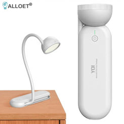 LED Eye-Protection Reading Light Flexible Gooseneck Rechargeable Book Light Foldable Eye Care Desk Lamp for Home Office Reading