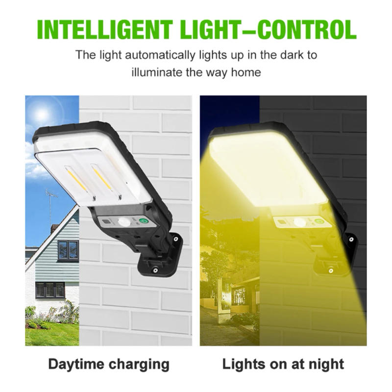 Description Picture 6 of itemSolar Wall Light Outside Yard Lamp IP65 Waterproof Motion Sensor LED Induction Lamp with Remote Control for Deck Fence Patio