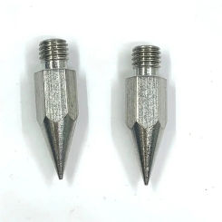 Stainless Steel M9.8mm Prisms Pole M8/M10 Mini Pole Tip Replacement Point Fit For Prisms Pole Spare Parts Power Tools Accessory