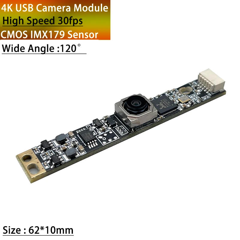 Description Picture 2 of item4K USB Camera Module 8MP Autofocus 120Degree Mini IP Webcam CMOS IMX179 3264*2448 MJPG OTG UVC USB Plug Play For Laptop Computer