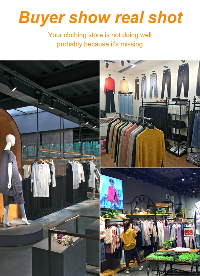 Description Picture 3 of itemSet Led Track Light Fixture COB Spotlight Led Rail Lighting for Living Room Bedroom Ceiling Track Lamp 220V Indoor Track Lights