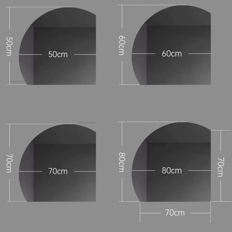 Description Picture 2 of itemEuropean Semicircular Smart Bathroom Mirrors Special-shaped Wall-mounted Bath Mirrors Multi-functional Bedroom Makeup Mirror