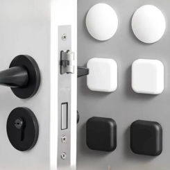 Door Stopper Silicone Floor Door Stop Security Protections Anti-collision Handle Self-adhesive Silent Shockproof Wall Protector