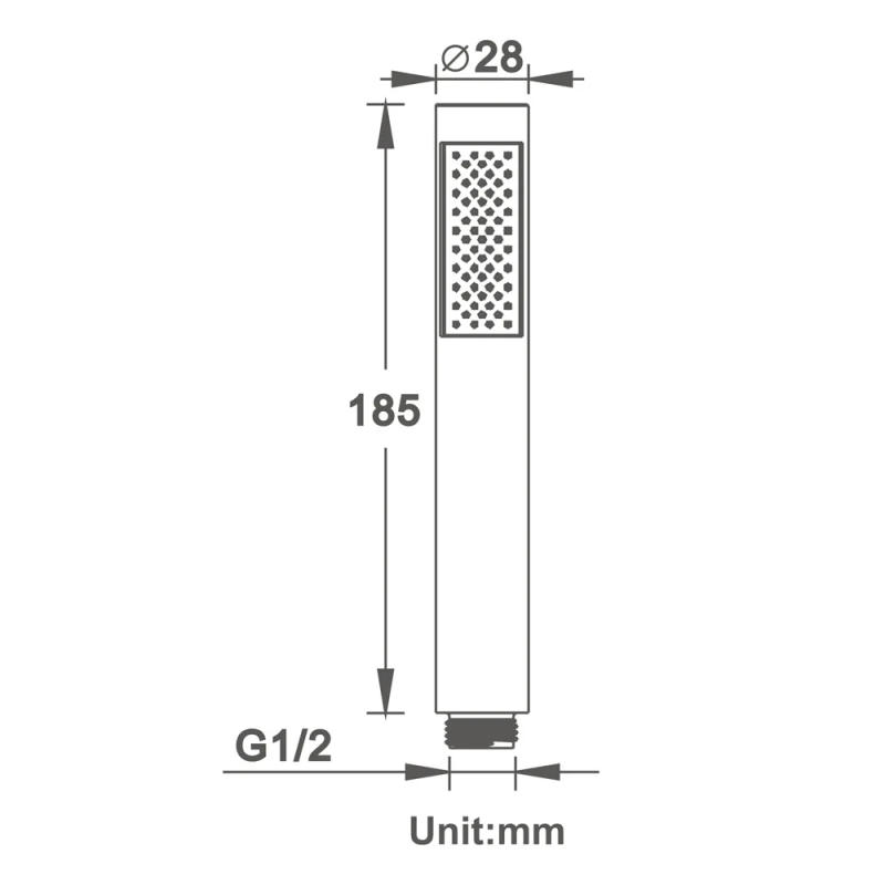 Description Picture 5 of itemRound Chrome Shower Head with Fixing Bracket Hose hand shower set with Stainless Steel Angle Valve LWS-2568