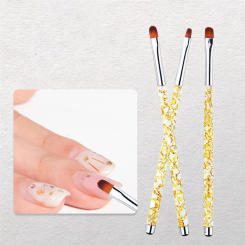 3PCS/SET Nail Painting Pen Set Nail Art UV Gel Extension Builder Petal Flower Drawing Brush Manicure Tools