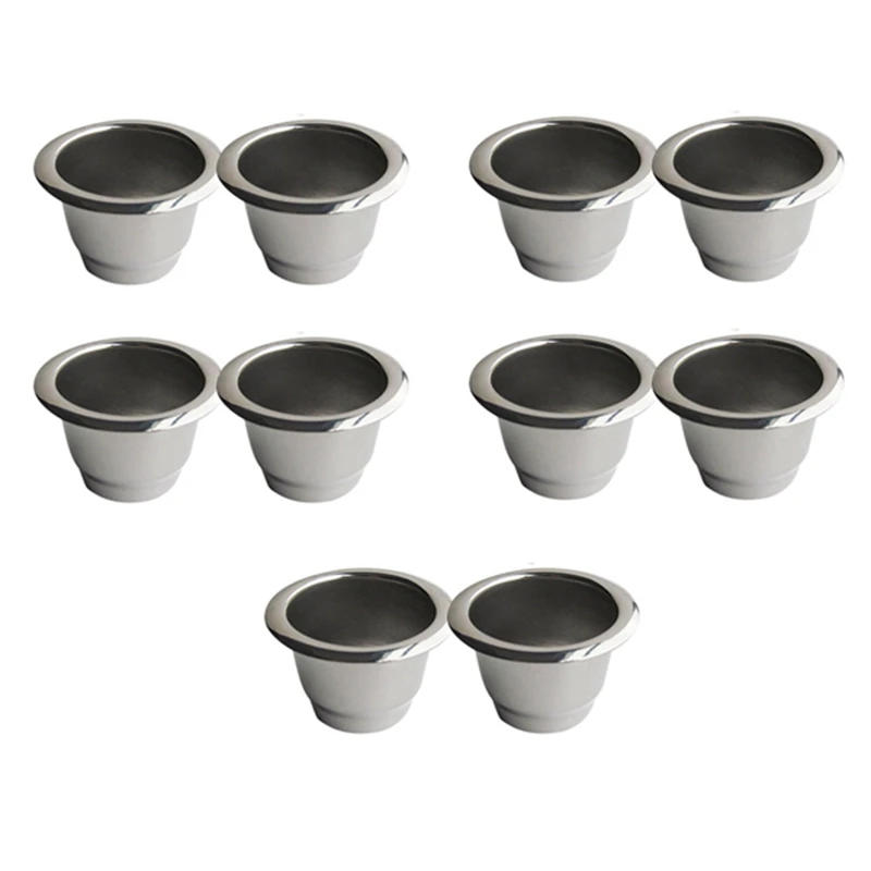 Description Picture 4 of item10 Pcs For Nespresso Stainless Steel Refillable Coffee Capsule Coffee Filter Reusable Coffee Pod Reusable Cafe Machine