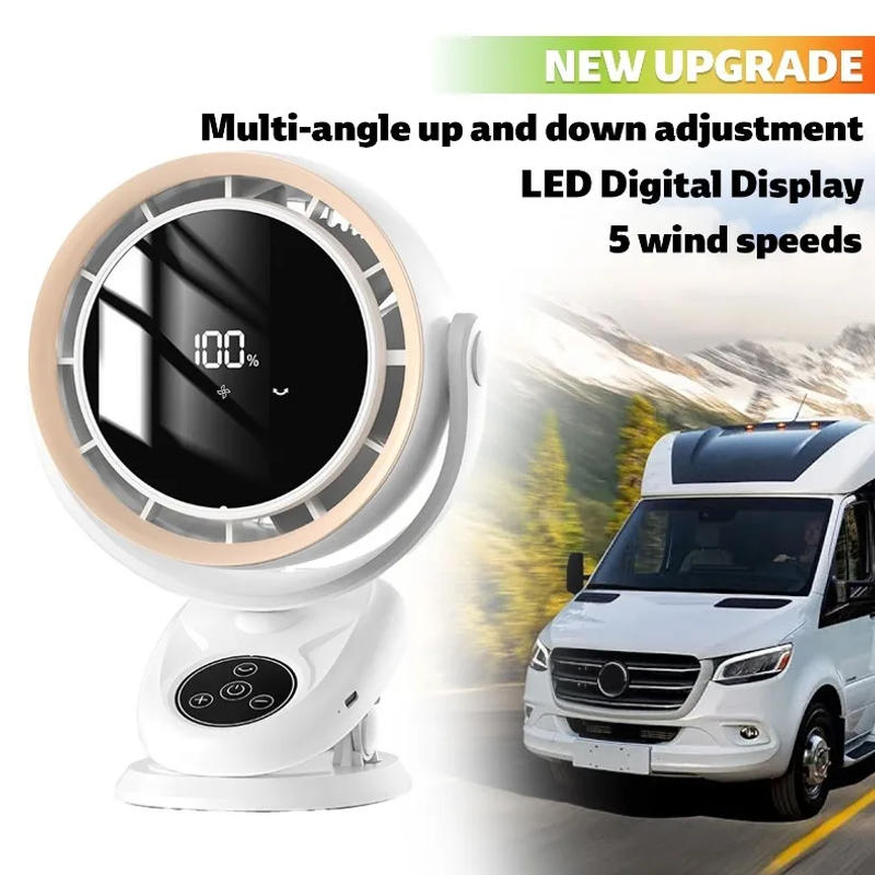 Description Picture 3 of itemPortable Desktop Fan Car Fan For Home Office Dormitory USB Small Electric Fan Air circulators High Wind wall-mounted Table Fan