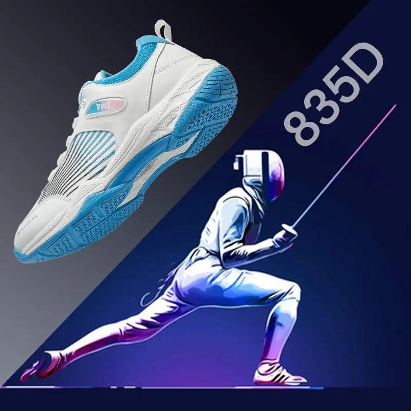 Description Picture 4 of itemMen's and Women's Shock-absorbing Fencing Shoes Knob Shoelaces Wear-resistant Sports Shoe Competitive Competition Training Shoes