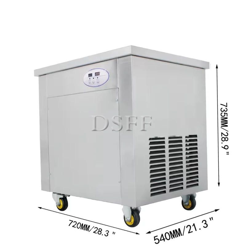 Description Picture 3 of itemHot Selling Mobile Single Pot Deep Fried Yogurt Roll Machine Multifunctional Ice Cream Roll Forming Machine