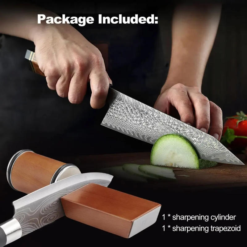 Description Picture 3 of itemRolling Knife Sharpener Kit For Straight Edge Roller Knife Sharpening With Industry Diamonds Chef Knife Set Kitchen Tool