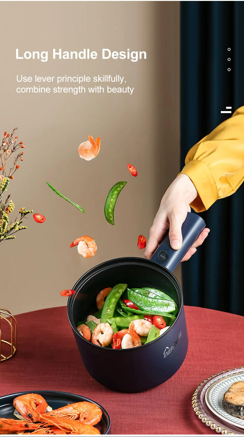 Description Picture 6 of item220V Mini Electric Cooker Multi-Function All-In-One Pot Double Layer Household Noodle Cooker Non-Stick Hot Pot Kitchen Tool