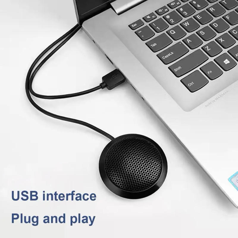 Description Picture 5 of itemDesktop Conference Microphone 3.5mm Plug/USB Plug Computer Mic 360° Omnidirectional Speakerphone Microphone With Anti-slip Base