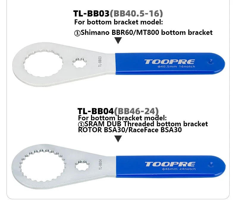 Description Picture 5 of itemMTB/Road Bike Bottom Bracket wrench BB Bottom Bracket installation and removal tool suitable for Shimano/SRAM/IXF/DUB/BSA30