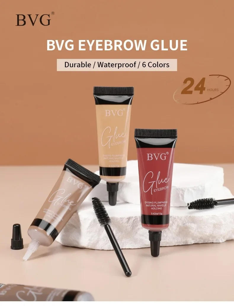 Description Picture 4 of itemEyelash Eyebrow Dye Tint Set 6Colors Eyebrows Cream Black Brown Coffee Red Waterproof Brow Enhancers Dye Gel Mascara Makeup Tool