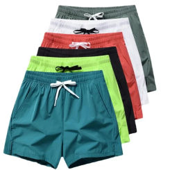 Men Shorts Drawstring Short Lightweight Summer Quick Dry Fitness Sport Shorts Elasticated Classic Multicolor Beach Shorts Male