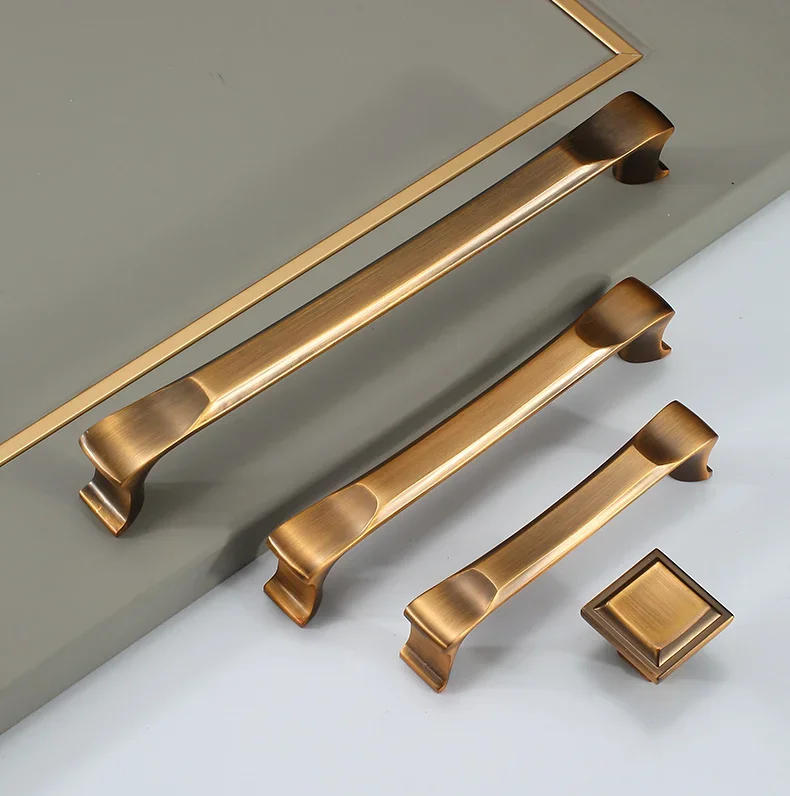 Description Picture 3 of itemVintage Furniture Handles and Knobs Modern Bronze Cabinet Handle Kitchen Cupboard Door Knob Bedroom Wardrobe Pulls S/96/128mm