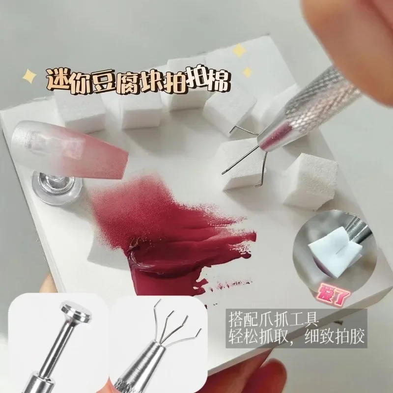 Description Picture 5 of item50/100Pcs Square Nail Art Sponge Set Gradient Nail Brushes Gel Polish Design Nail Sponge Grab Pen Manicure Supplies 229w