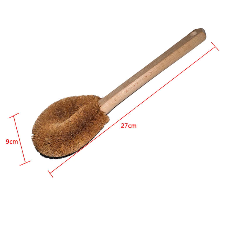 Description Picture 3 of itemEco Coconut Fiber Dish Brush with Bamboo Handle Durable Pot Scrubber for Non-Stick Pans Kitchen & Bath Cleaning Tool