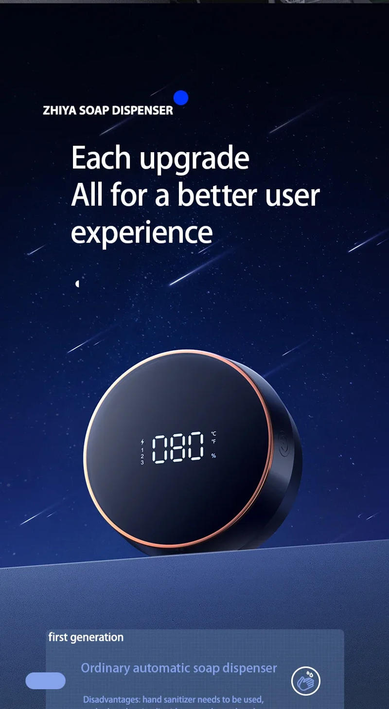 Description Picture 3 of itemAutomatic Soap Dish Fast Foaming Easy Installation Kitchen Soap Dispenser Hands Long Endurance Shower Kit Bathroom Equipment