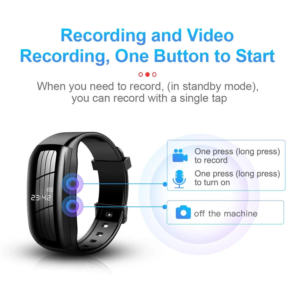 Description Picture 4 of itemHigh Definition  Mini 1080P Camera SportsWatch  Wearable Monitoring Home Safety Monitor DV Camera Small Camera Human Body Camera