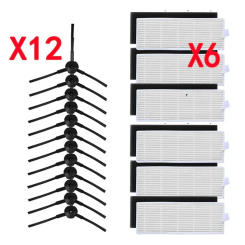 Robot Vacuum Cleaner HEPA Filter for Ilife A8 A40 A6 A4 A4S Parts Filter Side Brush Robot Vacuum Cleaner Parts