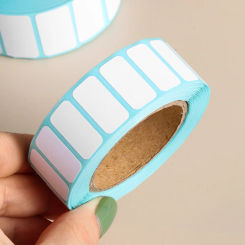 1000pcs Shipping Labels Barcode sticker Supermarket Blank Stickers White Label Stationery Sticker Kitchen Spice Label Stickers