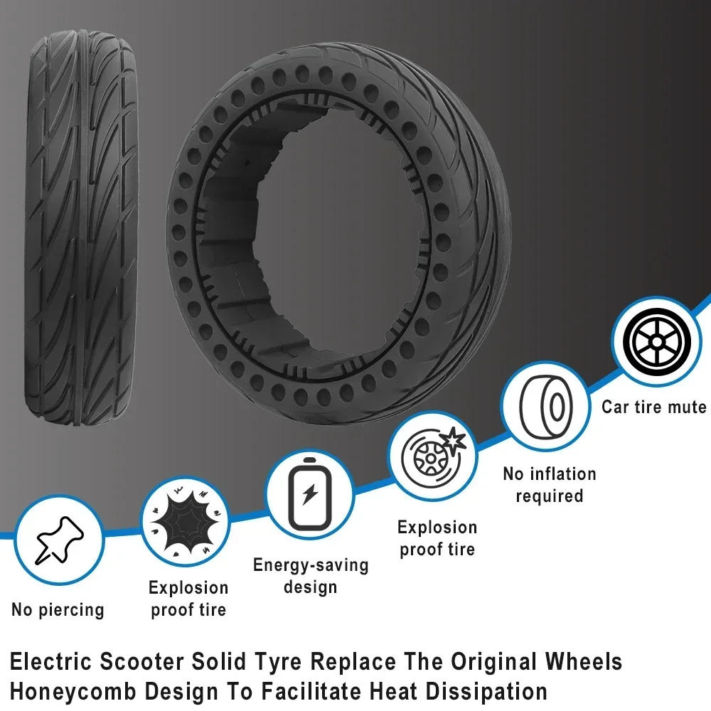 Description Picture 2 of itemSolid Tyre 10-2.75 Solid Tyre For Ninebot by Segway GoKart Pro S Max Self Balance Scooter Comfortable Tire Accessories