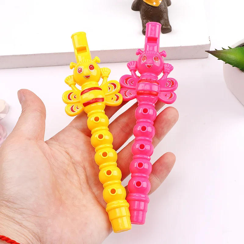 Description Picture 6 of item12Pcs Colorful Bee 5 Hole Flute Whistle Noise Maker Toys for Kids Birthday Party Favors Baby Shower Goodie Bag Pinata Fillers