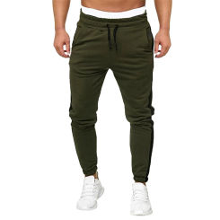 Man Pants Men'S Fashion Casual Soft Pant Splicing Solid Color Warm Elastic Sport Pant Casual Free Shipping And Free Shipping 바지