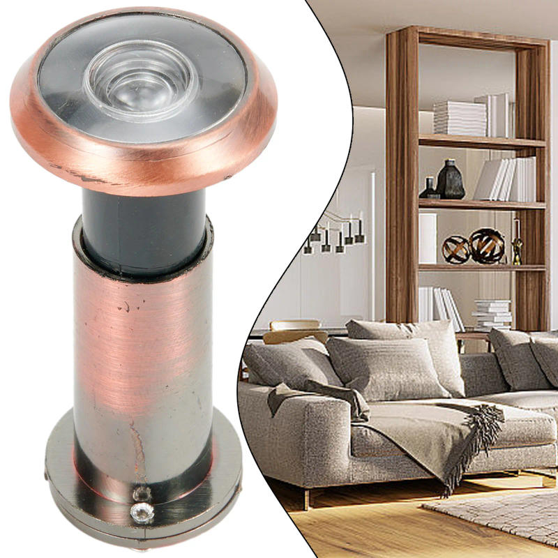 Description Picture 3 of itemPeephole Door Viewer Security Wide Angle 200 Degree 59x30mm Adjustable Furniture Glass Lens Home Hardware Durable