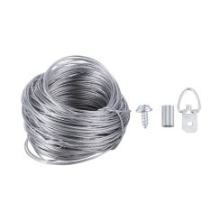 Rubber Wire Rope Picture Hanging Wire Picture Hanger Picture Wire Rope With Photo Frame Hanging Hook Rust Proof Hardware Part