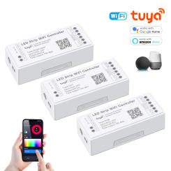 High Quality Tuya LED Light Controller Support Alexa Google Assistant For RGB RGBW CCT LED Strip With WiFi/ BT APP Voice Control