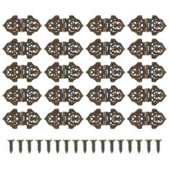 20 Pcs Cabinet Decor Hinges for Decoration Multi-functional Multifunction Vintage Design
