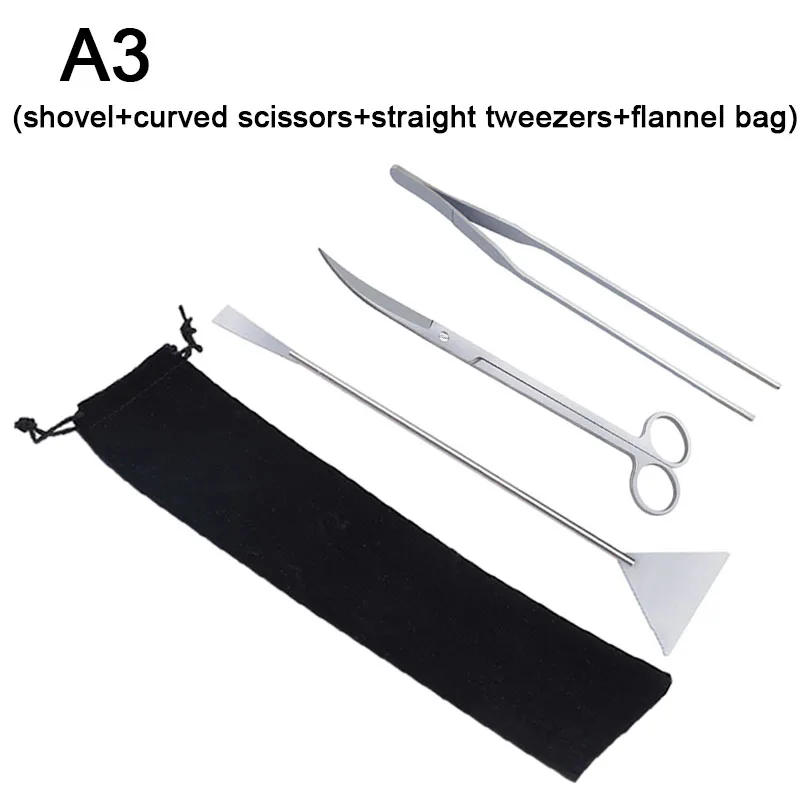 Description Picture 5 of itemAquarium Tools Set Scissor Tweezers Plants Wave Scissors Grass Stainless Cleaning Tools Fish Tank Shovels Aquarium Accessories