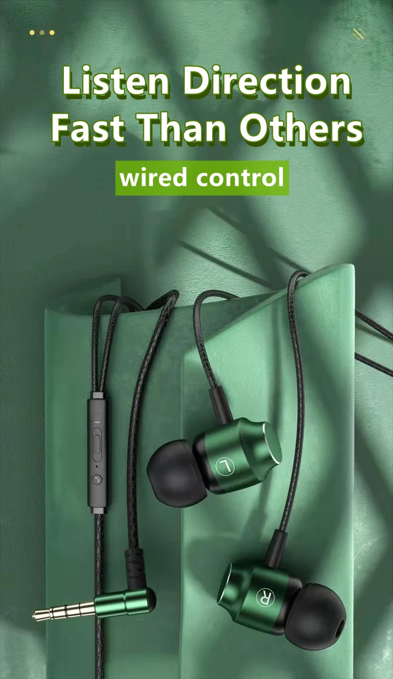 Description Picture 2 of itemGamer Wired Headphones Gaming Wired Earphone Metal HiFi Bass Stereo 3.5mm Earphone Earbud For Phone Computer Mic L Jack Magnetic