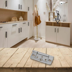 Reliable Iron Flush Door Hinges for Cupboard Wardrobe Cabinet Louvre Doors Sturdy Material Multiple Color Options