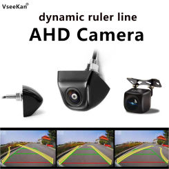 Car dynamic ruler line reversing camera high-definition starlight night vision with dynamic trajectory, universal reversing imag