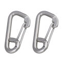 2Pcs Heavy Duty Carabiner M10x100MM Snap Hook Link Spring Clasps 304 Stainless Steel Safety Mountaineering Buckle