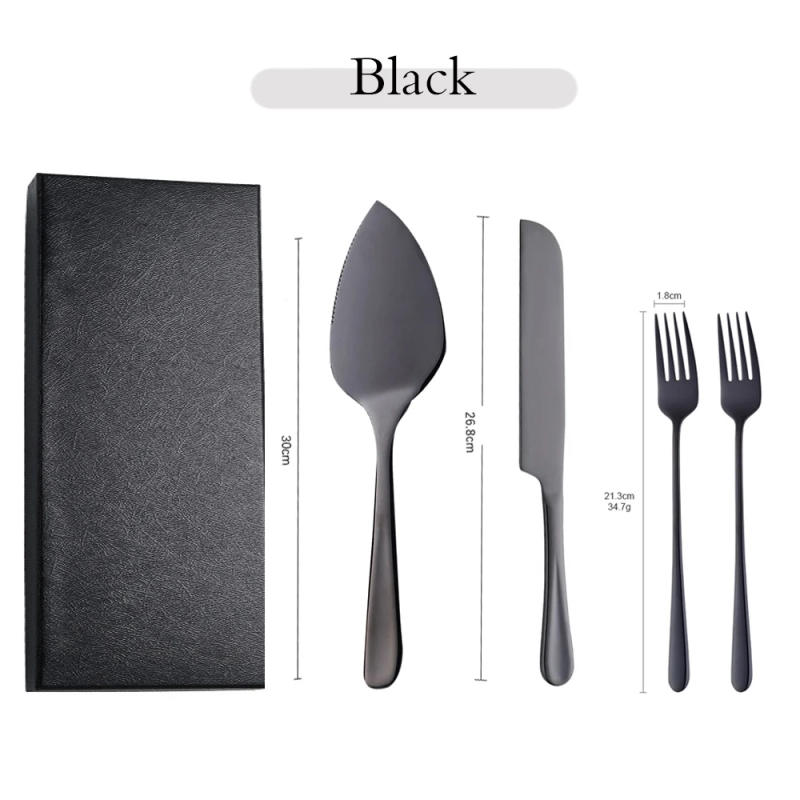 Description Picture 2 of itemPersonalized Wedding Cake Knife Server Set With Forks in Gift Box Wedding Cake Decoration Custom Monogram Laser Name Party Favor