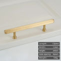 European style solid brass striped long handle furniture hardware cabinets drawers cabinet doors pull rings  small knobs