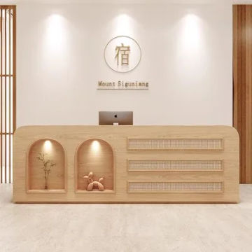 Gym Standing Reception Desk Console Information Display Cash Counter Reception Desks Front Nails Comptoir Caisse Shop Furniture