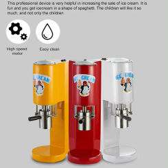 Spaghetti Ice Cream Machine Ice Cream Forming Machine Spaghetti Gelato Maker Ice Cream Makers White