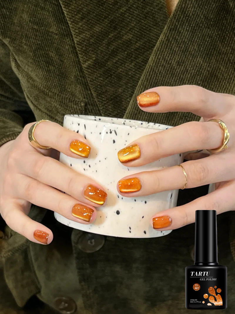 Description Picture 6 of itemCat Eye Gel Nail Polish,Red Brown black 8ml Soak Off LED/UV, Holographic Glitter Nail Art,for Home Salon Manicure Gift for Women