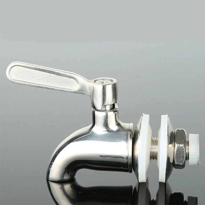 Description Picture 5 of itemStainless Steel Beverage Dispenser Spigot 12mm Easy Install Drink Faucet Simple Installation for Juice & Wine Barrels