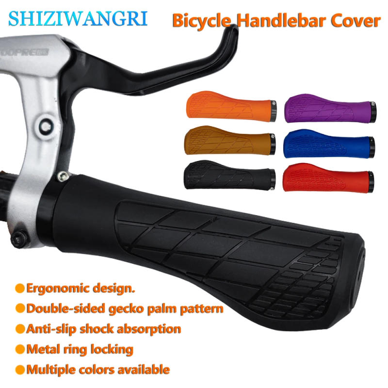 Description Picture 2 of item1Pair Mountain Bike Handlebar Grips Anti-skid Lock on Bicycle Grips Soft Rubber MTB Bike Grips Cycling Bike Parts